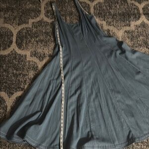 STAUD Long Sleeve Blue Dress